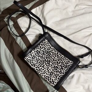Stylish Black and White Crossbody Bag